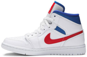 Jordan 1 Mid White Red Royal (Women's) BQ6472-164 - Phonecase4u photo 2
