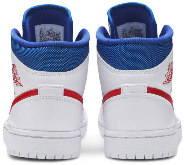 Jordan 1 Mid White Red Royal (Women's) BQ6472-164 - Phonecase4u photo 4