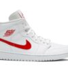 Jordan 1 Mid White University Red (Women's) BQ6472-106 - Phonecase4u photo 1