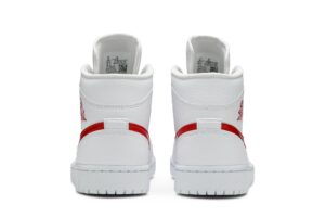 Jordan 1 Mid White University Red (Women's) BQ6472-106 - Phonecase4u photo 6