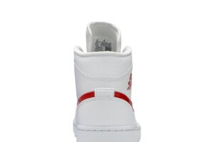 Jordan 1 Mid White University Red (Women's) BQ6472-106 - Phonecase4u photo 7
