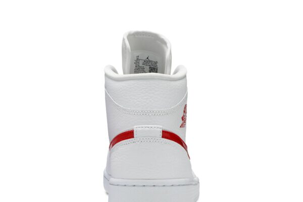 Jordan 1 Mid White University Red (Women's) BQ6472-106 - Phonecase4u photo 7