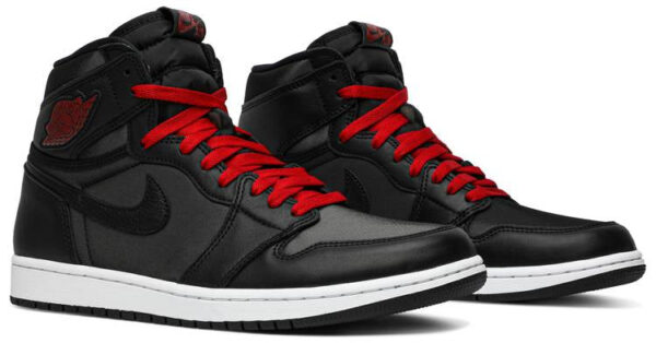 Jordan 1 Retro High Black Satin Gym Red 555088-060 - Phonecase4u photo 3