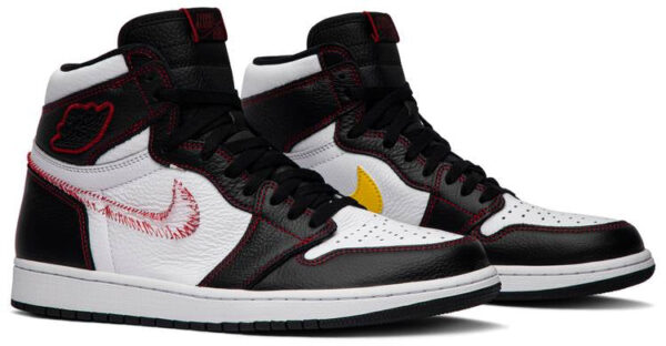 Jordan 1 Retro High Defiant White Black Gym Red CD6579-071 - Phonecase4u photo 3