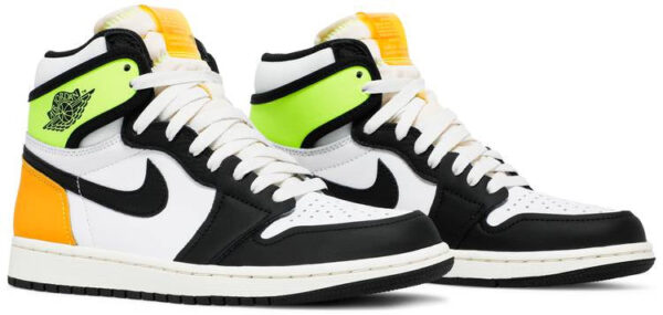 Jordan 1 Retro High White Black Volt University Gold 555088-118 - Phonecase4u photo 4