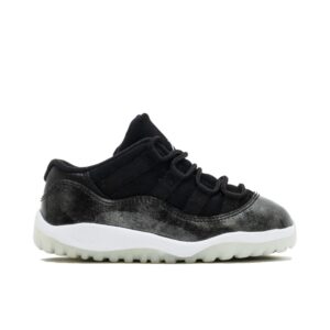 Jordan 11 Retro Low Black Metal Silver White (TD) 505836-010 - Phonecase4u photo 1