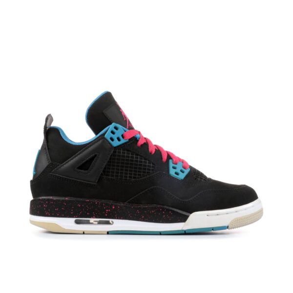 Jordan 4 Retro Black Vivid Pink Dynamic Blue (GS) 487724-019 - Phonecase4u photo 1