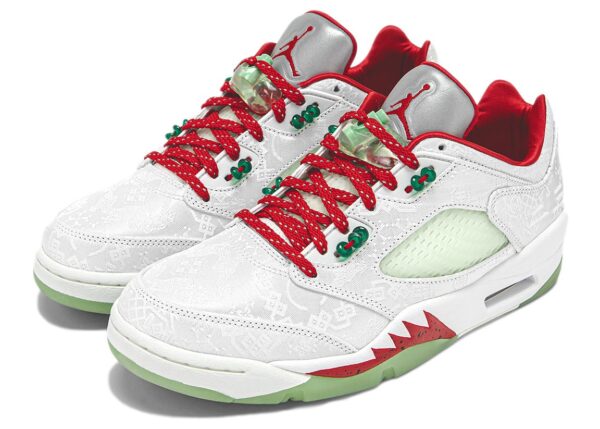 Jordan 5 Retro Low CLOT White Silk 20th Anniversary CLOT-AJ5-WHT-FF - Phonecase4u photo 1