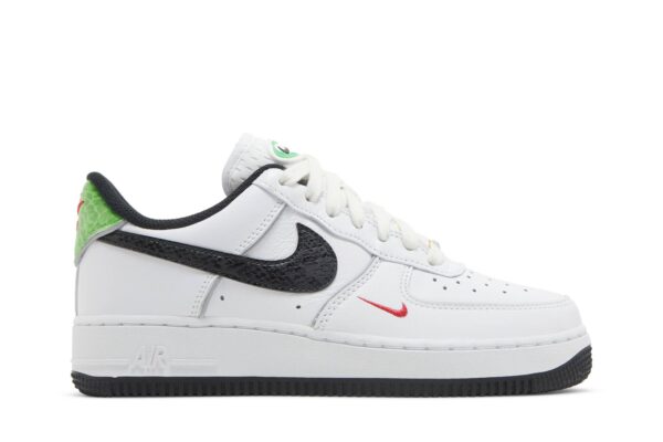 Nike Air Force 1 Low '07 Just Do It Snakeskin White Black (Women's) DV1492-101 - Phonecase4u photo 1