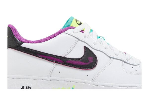 Nike Air Force 1 Low '07 LV8 Just Do It! White Vivid Purple (GS) DX3933-100 - Phonecase4u photo 2