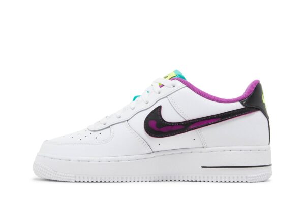 Nike Air Force 1 Low '07 LV8 Just Do It! White Vivid Purple (GS) DX3933-100 - Phonecase4u photo 3