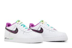 Nike Air Force 1 Low '07 LV8 Just Do It! White Vivid Purple (GS) DX3933-100 - Phonecase4u photo 8