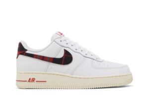 Nike Air Force 1 Low '07 LV8 Tartan Plaid White University Red DV0789-100 - Phonecase4u photo 1