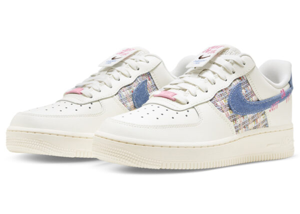 Nike Air Force 1 Low '07 LX Denim Swoosh Boucle (Women's) FJ7740-141 - Phonecase4u photo 1