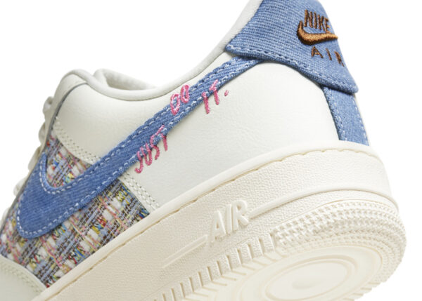 Nike Air Force 1 Low '07 LX Denim Swoosh Boucle (Women's) FJ7740-141 - Phonecase4u photo 5