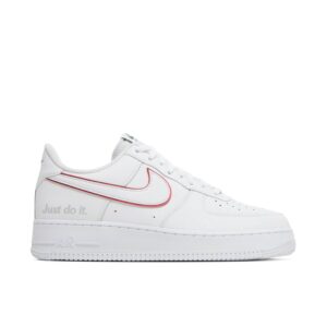 Nike Air Force 1 Low Just Do It White Noble Green Metallic Silver University Red DQ0791-100 - Phonecase4u photo 1