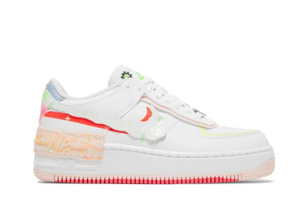Nike Air Force 1 Low Shadow White Pink Orange (Women's) DV1364-111 - Phonecase4u photo 1