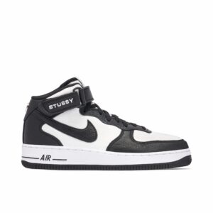 Nike Air Force 1 Mid Stussy Light Bone Black DJ7840-002 - Phonecase4u photo 1