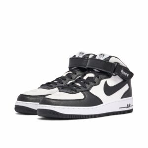Nike Air Force 1 Mid Stussy Light Bone Black DJ7840-002 - Phonecase4u photo 4