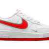 Nike Air Force 1 White Habanero Red Mini Swoosh (GS) DX9269-101 - Phonecase4u photo 1
