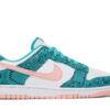 Nike Dunk Low Snakeskin Washed Teal Bleached Coral DR8577-300 - Phonecase4u photo 1