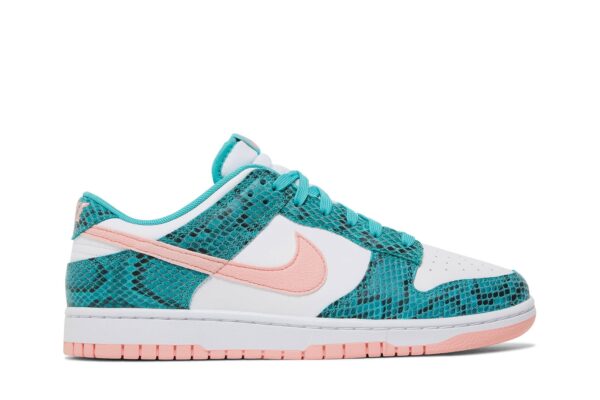 Nike Dunk Low Snakeskin Washed Teal Bleached Coral DR8577-300 - Phonecase4u photo 1