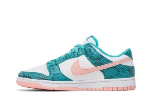 Nike Dunk Low Snakeskin Washed Teal Bleached Coral DR8577-300 - Phonecase4u photo 3