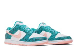Nike Dunk Low Snakeskin Washed Teal Bleached Coral DR8577-300 - Phonecase4u photo 8