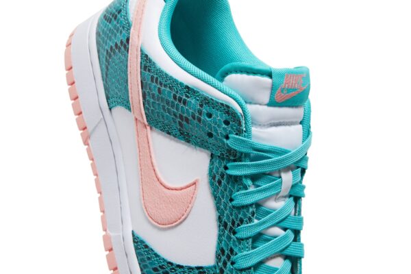 Nike Dunk Low Snakeskin Washed Teal Bleached Coral DR8577-300 - Phonecase4u photo 9