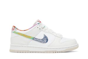 Nike Dunk Low White Multi-Color Paisley (GS) FN8913-141 - Phonecase4u photo 1