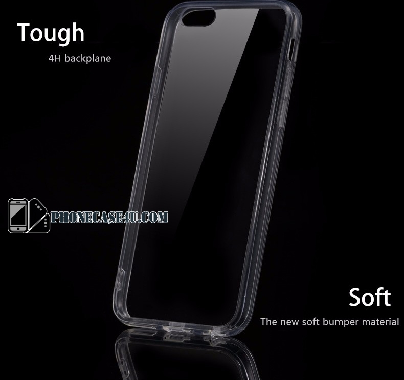 Crystal Clear case wit soft bumper material