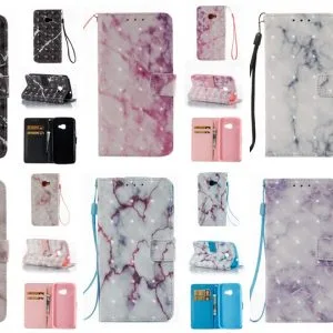NEW 3D Marble Wallet Leather Phone Cases For Samsung galaxy A 2016