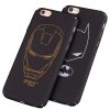 Batman & iron Maniron Man Black case for iPhone 5, 6,7: Hard PC plastic Ultra-thin matte surface