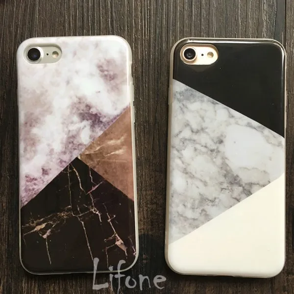 Kerzzil Marble Phone Case for iPhone: Triangle Painted Phone case - Image 3