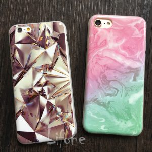 Kerzzil Marble Phone Case for iPhone: Triangle Painted Phone case