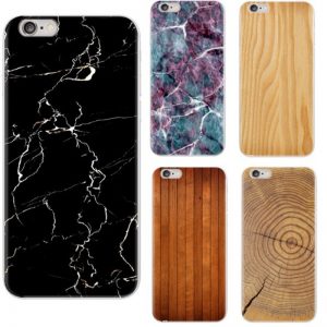 Granite wooden Marble Phone Case for Apple iPhone 5 & 6