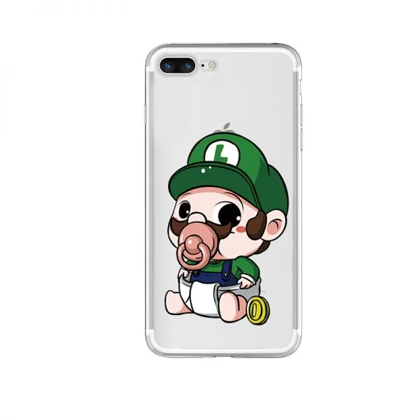 Transparent Super Marios Bros iPhone Cases - Clear Para Cover for iPhone 5, 6, 7 - Image 3