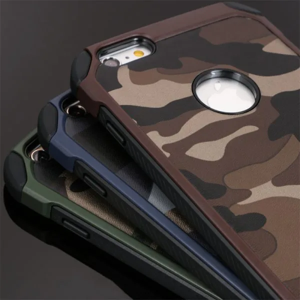 Plastic TPU Army Camo Camouflage Cover for iPhone 5, 6, 7, SE: Shockproof Strong Amor Phone Cases - Image 3