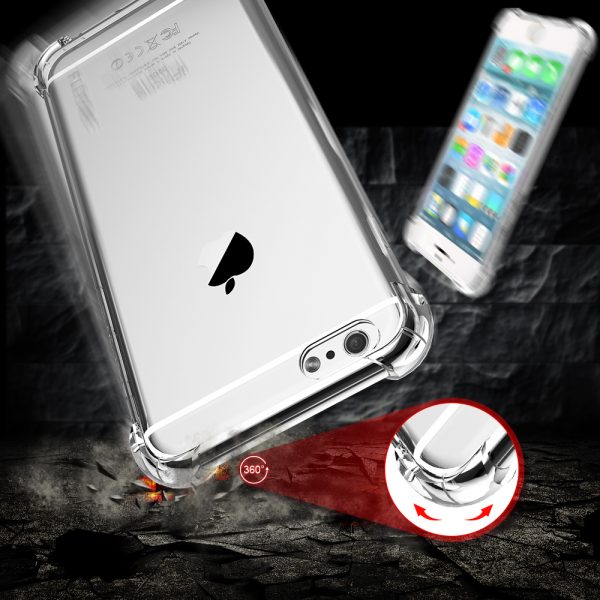 FLOVEME 6s 7 Plus Shockproof Case For iPhone 7 iPhone 6 6S Plus Clear Soft Rubber Back Phone Cover For iPhone 6 6S Plus 7 Plus - Image 2