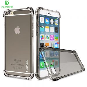 FLOVEME 6s 7 Plus Shockproof Case For iPhone 7 iPhone 6 6S Plus Clear Soft Rubber Back Phone Cover For iPhone 6 6S Plus 7 Plus