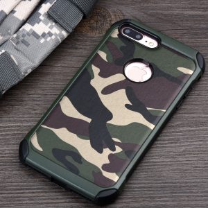 KEYSION Army Camouflage Phone Case For iPhone 7: 2in1 Armor Hybrid Plastic+TPU Army Cover