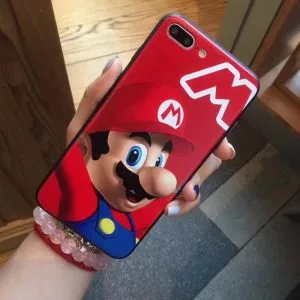 Super Mario Character Mini Slim Soft Phone Case for iphone7 7Plus+6 6s Plus for girl boys Gift