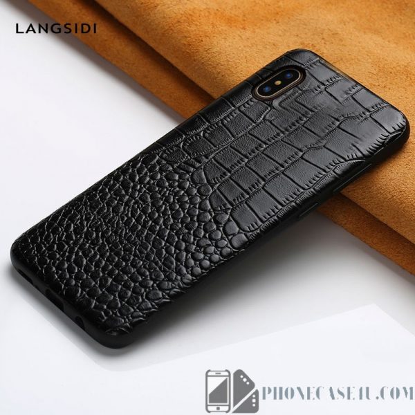 Crocodile Leather Case For iPhone #