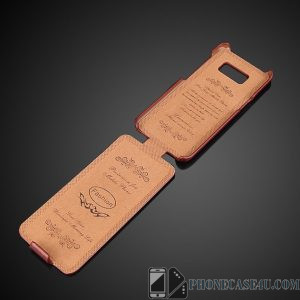 Vertical Flip Cover Case for Samsung Galaxy S -  Luxury Genuine Leather 5