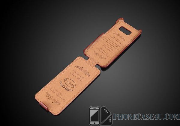 Vertical Flip Cover Case for Samsung Galaxy S -  Luxury Genuine Leather 5