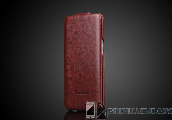 Vertical Flip Cover Case for Samsung Galaxy S -  Luxury Genuine Leather 1