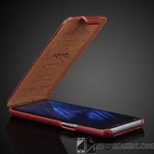 Vertical Flip Cover Case for Samsung Galaxy S -  Luxury Genuine Leather 3