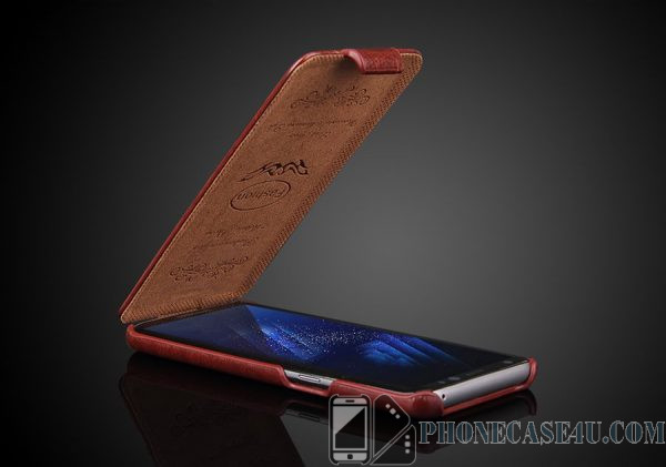 Vertical Flip Cover Case for Samsung Galaxy S -  Luxury Genuine Leather 3