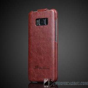 Vertical Flip Cover Case for Samsung Galaxy S -  Luxury Genuine Leather 2