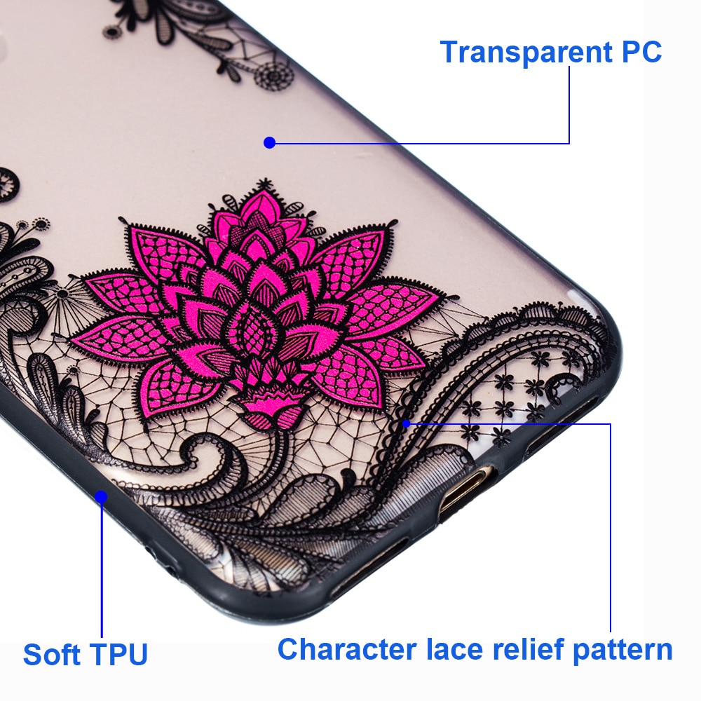 KIPX1059_3_JONSNOW Phone Case for iPhone 5S 6S 7 8 Plus Emboss Floral Rose Lace Protective Case for iPhone X XR XS Max PC Back Cover